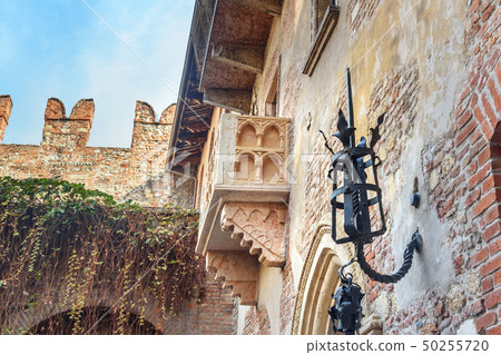 Balcony of Juliet in Juliet Capulet house. Verona. Balcony of Juliet in Juliet Capulet house. Verona. 50255720