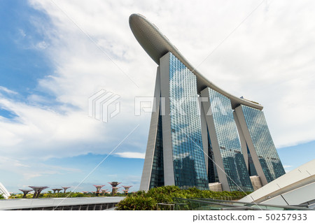Singapore cityscape in daytime . Ant eye view . 50257933
