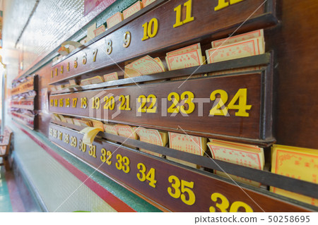 Thai monk worship in Chinese temple 50258695