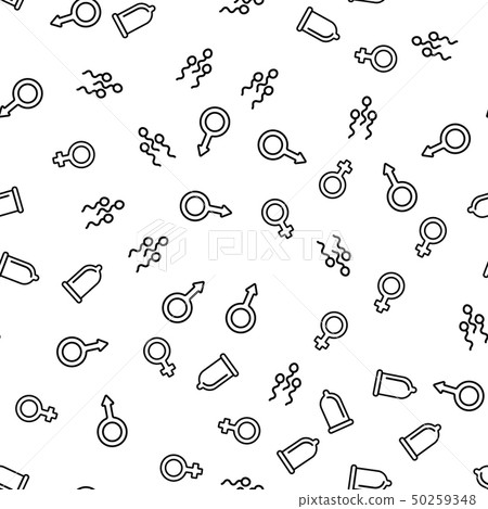Reproductive Function Seamless Pattern Vector 50259348