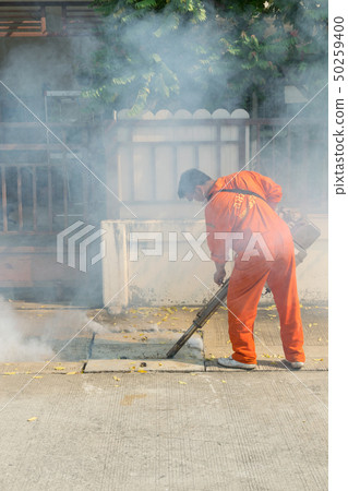 Fogging DDT spray kill mosquito 50259400