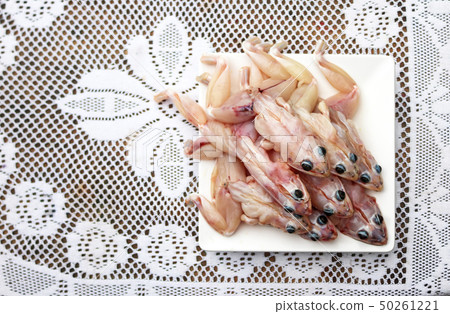 Skinned frog ready to cook, local food 50261221