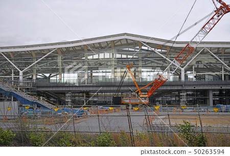 Tokyo cityscape in Japan See Takanawa Gateway Station under construction between Tamachi and Shinagawa Stations on Yamanote Line and Keihin Tohoku Line Tokyo cityscape in Japan See Takanawa Gateway Station under construction between Tamachi and Shinagawa Stations on Yamanote Line and Keihin Tohoku Line 50263594