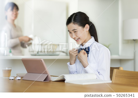 School girls learning 50265341
