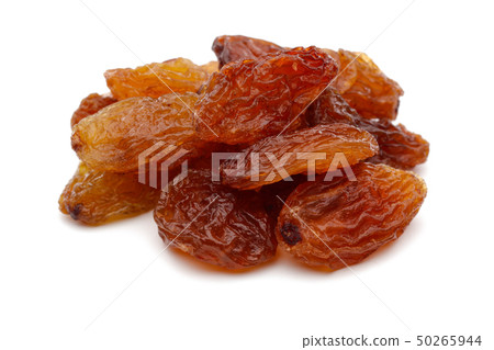 Golden raisin isolated on white Golden raisin isolated on white 50265944