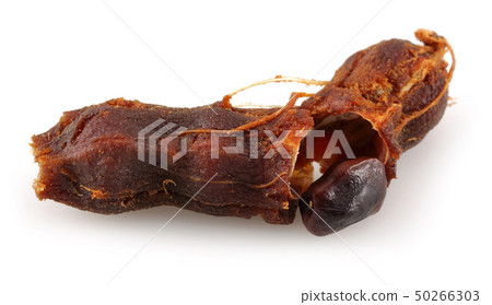 Tamarind fruit isolated on white 50266303