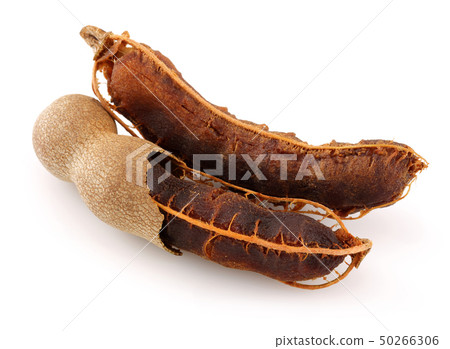 Tamarind fruit isolated on white 50266306