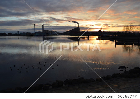 丹麥,哥本哈根,在玩偶雕象附近的海 丹麥,哥本哈根,在玩偶雕象附近的海 50266777