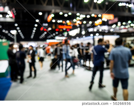 Blur the background of the motor expo. 50266936