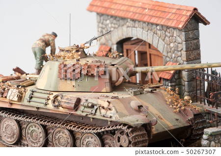 Miniature with german tank "Panther" 50267307