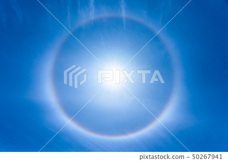 Halo phenomenon and ring horizontal arc 50267941