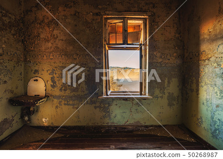 Ruins of the mining town Kolmanskop in the Namib desert near Luderitz in Namibia Ruins of the mining town Kolmanskop in the Namib desert near Luderitz in Namibia 50268987