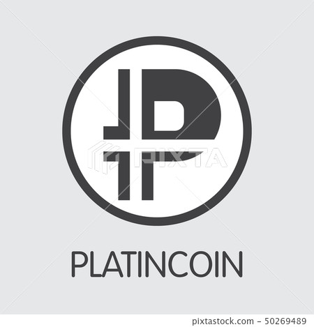 Plc Platincoin The Icon Of Crypto Coins Or Stock Illustration 50269489 Pixta