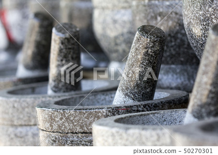 The group of Stone mortar and pestle  50270301
