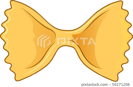 Italian food Pasta, farfalle. vetcor illustration 50271206