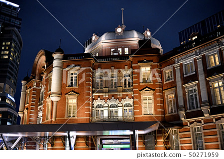 Tokyo cityscape in Japan I want to see Tokyo Station etc. (night view) Tokyo cityscape in Japan I want to see Tokyo Station etc. (night view) 50271959