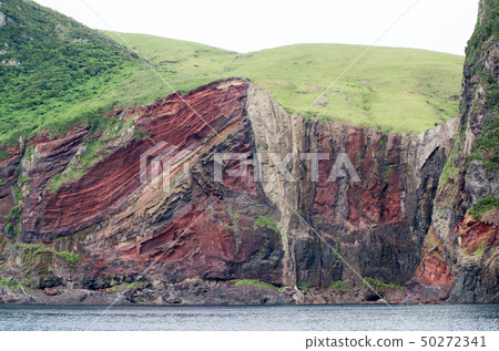 Cliffs of the island Chihusato Island 50272341