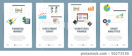 Internet banner set with financial market Internet banner set with financial market 50273530