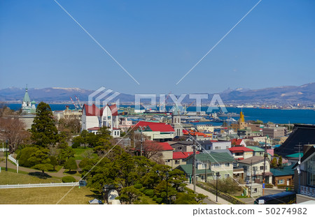 Hakodate Motomachi Churches and Hakodate Bay 50274982
