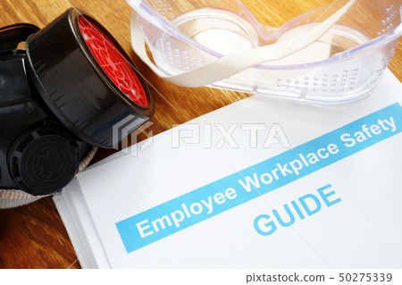 Employee Workplace Safety guide and glasses. 50275339