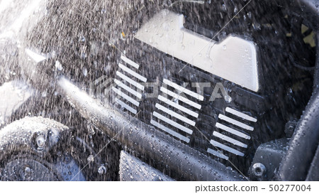 Car wash of motorcycle bike 50277004