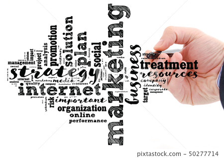 Marketing word cloud concept 50277714