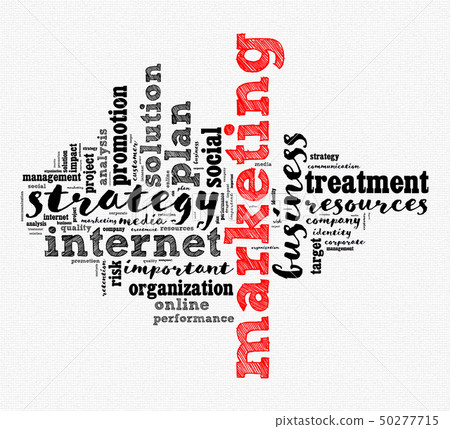 Marketing word cloud concept 50277715