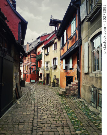 Eguisheim village with half-timbered medieval Eguisheim village with half-timbered medieval 50278095