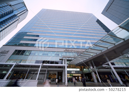 Tokyo cityscape in Japan, overlooking Shinagawa station, etc. = April 28, the last Sunday of the Heisei period during a large holiday 50278215