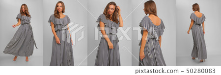 woman in long dress woman in long dress 50280083