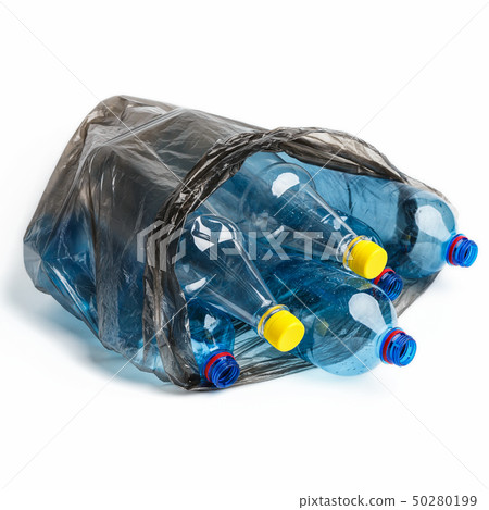 Garbage bag full of bottles 50280199