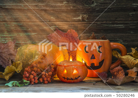 Halloween holiday still life 50280246
