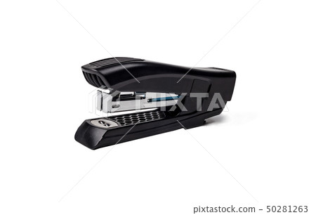 black stapler on white background black stapler on white background 50281263