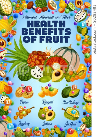 Exotic fruits, healthy food and vitamins 50282493