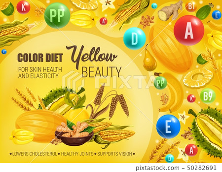 Yellow color food diet, cancer prevention Yellow color food diet, cancer prevention 50282691