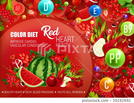 Red color food diet, cancer prevention 50282692