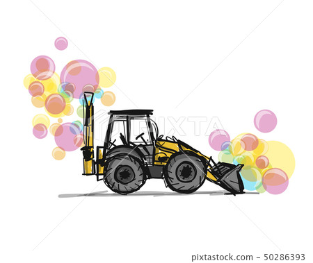 Escavator, sketch for your design Escavator, sketch for your design 50286393