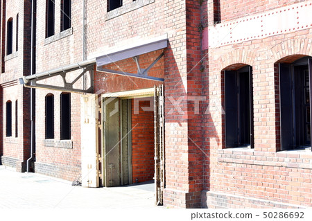Retro red brick warehouse Retro red brick warehouse 50286692