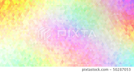 Colorful detailed abstract colorful geometric shapes closeup texture background (seamless connection, high resolution 2D CG rendering ∕ coloring illustration) 50287053
