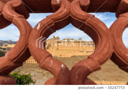 View of Amber fort and palace from Kesar Kyari 50287755