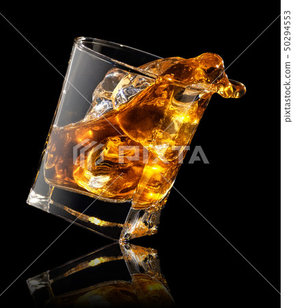 splash of whiskey in glass splash of whiskey in glass 50294553