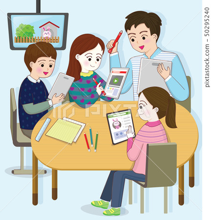 Enjoy your digital lessons with teachers and friends 50295240