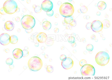 Background of random soap bubbles - Stock Illustration [50295927] - PIXTA