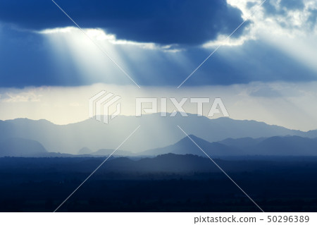 Landscape the mountain and cloud with sunlight. 50296389