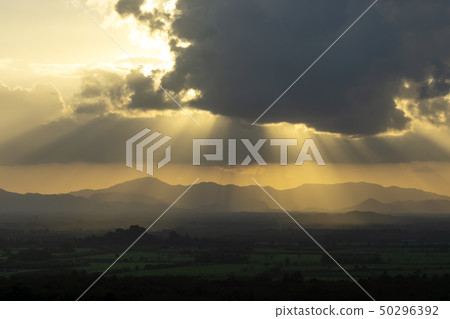 Landscape the mountain and cloud with sunlight. 50296392