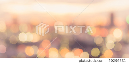 Golden hour sky city rooftop view blur background - Stock Photo [50296881]  - PIXTA