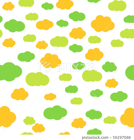 Cloudy sky vector seamless pattern texture - Stock Illustration ...