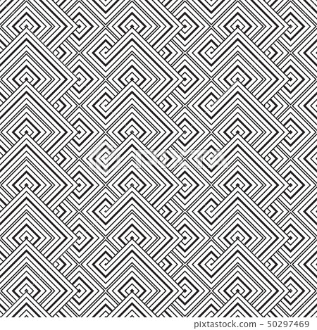 Monochrome seamless pattern. 50297469