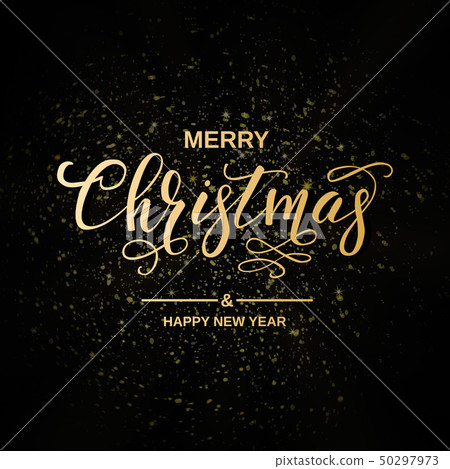 Merry Christmas handwriting script lettering. Christmas greeting Merry Christmas handwriting script lettering. Christmas greeting 50297973
