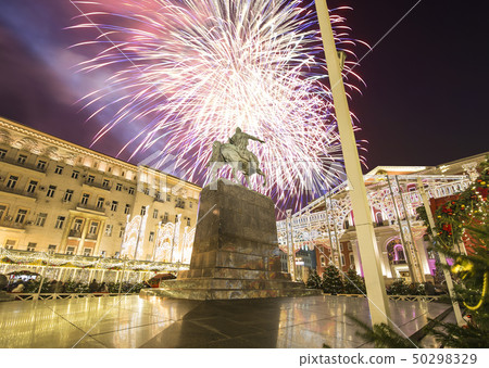 Fireworks over the Christmas and New Year holidays Fireworks over the Christmas and New Year holidays 50298329